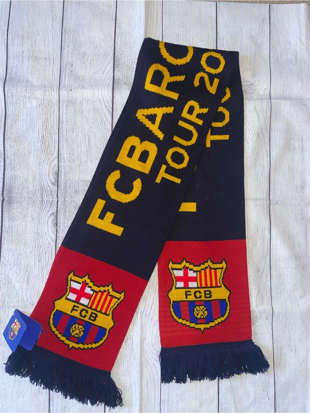 NWT FC Barcelona Tour 2015 USA Scarf